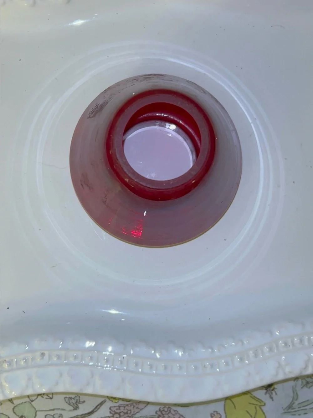 Ruby Red Replacement Shade Hurricane Chimney top Lantern Lamp Globe